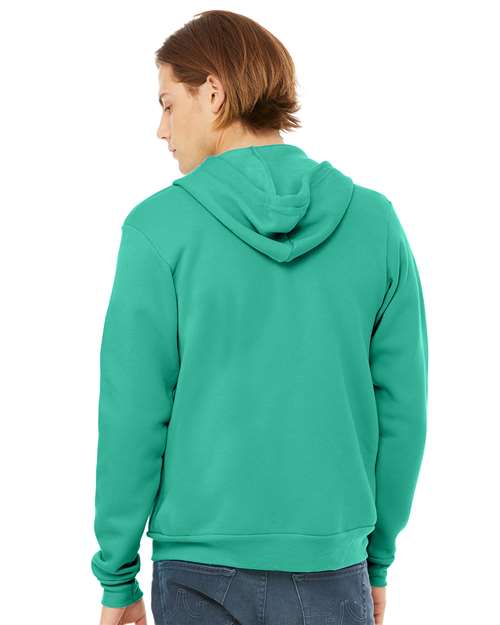 BELLA + CANVAS Sponge Fleece Full-Zip Hoodie 3739 - Teal