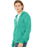 BELLA + CANVAS Sponge Fleece Full-Zip Hoodie 3739 - Teal