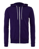 BELLA + CANVAS Sponge Fleece Full-Zip Hoodie 3739 - Team Purple