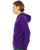 BELLA + CANVAS Sponge Fleece Full-Zip Hoodie 3739 - Team Purple