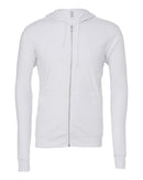 BELLA + CANVAS Sponge Fleece Full-Zip Hoodie 3739 - White