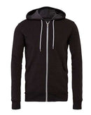 BELLA + CANVAS Sponge Fleece Full-Zip Hoodie 3739 - Dark Grey Heather