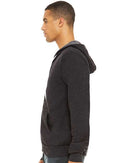 BELLA + CANVAS Sponge Fleece Full-Zip Hoodie 3739 - Dark Grey Heather