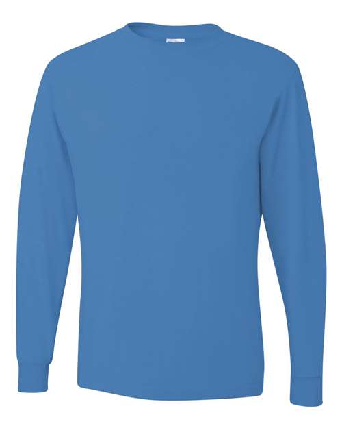 JERZEES Dri-Power® Long Sleeve 50/50 T-Shirt 29LSR - Columbia Blue