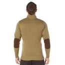Rothco 3-Button Sweater with Suede Accents. Item