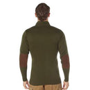 Rothco 3-Button Sweater with Suede Accents. Item