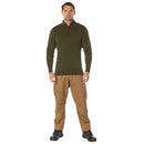 Rothco 3-Button Sweater with Suede Accents. Item