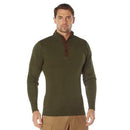 Rothco 3-Button Sweater with Suede Accents. Item