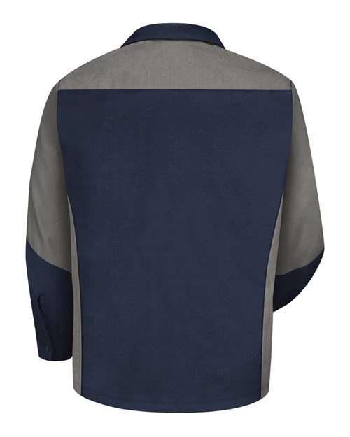 Red Kap Long Sleeve Automotive Crew Shirt SY10
