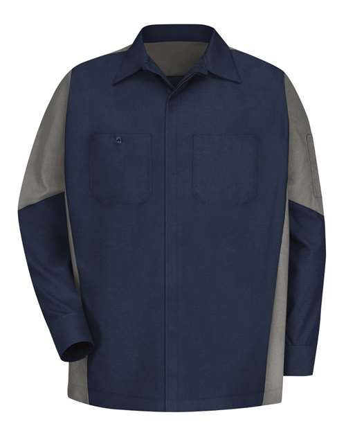 Red Kap Long Sleeve Automotive Crew Shirt SY10