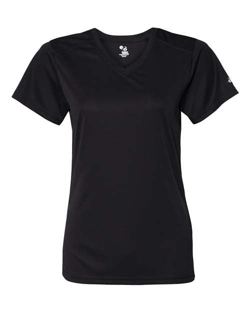 Badger Women’s B-Core V-Neck T-Shirt 4162 - Black