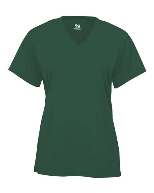 Badger Women’s B-Core V-Neck T-Shirt 4162 - Forest