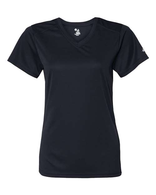 Badger Women’s B-Core V-Neck T-Shirt 4162 - Navy