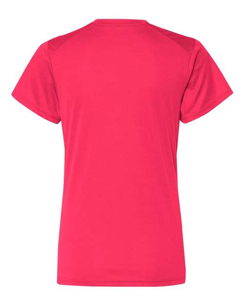 Badger Women’s B-Core V-Neck T-Shirt 4162 - Hot Coral