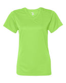 Badger Women’s B-Core V-Neck T-Shirt 4162 - Lime