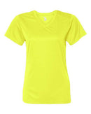 Badger Women’s B-Core V-Neck T-Shirt 4162 - Safety Yellow
