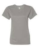 Badger Women’s B-Core V-Neck T-Shirt 4162 - Silver