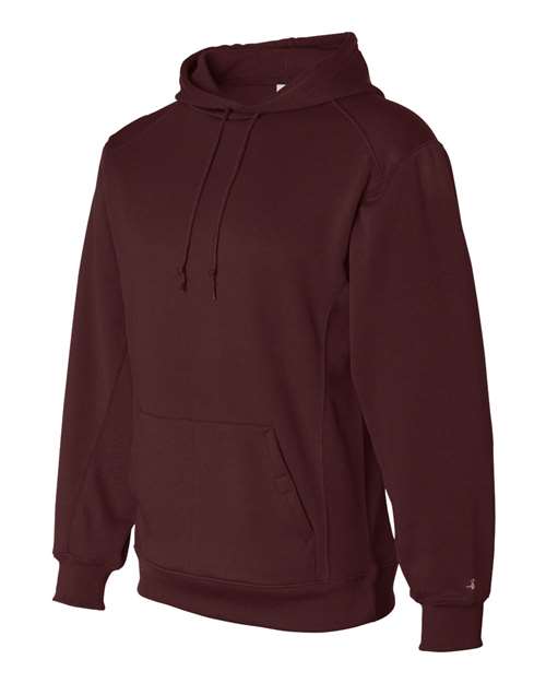 Badger Performance Fleece Hooded Sweatshirt 1454 - Maroon