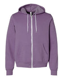 BELLA + CANVAS Sponge Fleece Full-Zip Hoodie 3739 - Heather Team Purple