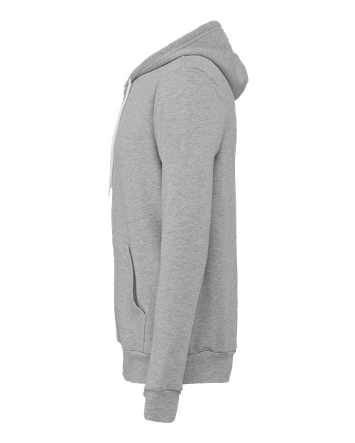 BELLA + CANVAS Sponge Fleece Full-Zip Hoodie 3739 - Athletic Heather