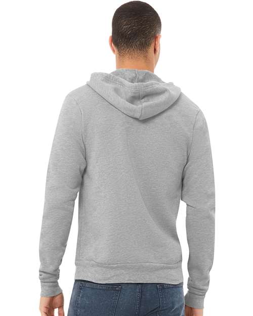 BELLA + CANVAS Sponge Fleece Full-Zip Hoodie 3739 - Athletic Heather