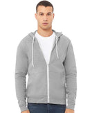 BELLA + CANVAS Sponge Fleece Full-Zip Hoodie 3739 - Athletic Heather