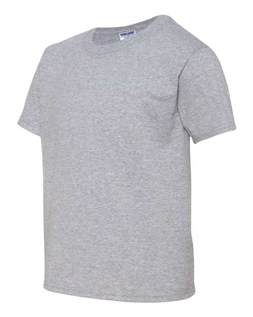 JERZEES Dri-Power® Youth 50/50 T-Shirt 29BR - Athletic Heather