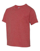 JERZEES Dri-Power® Youth 50/50 T-Shirt 29BR - Vintage Heather Red