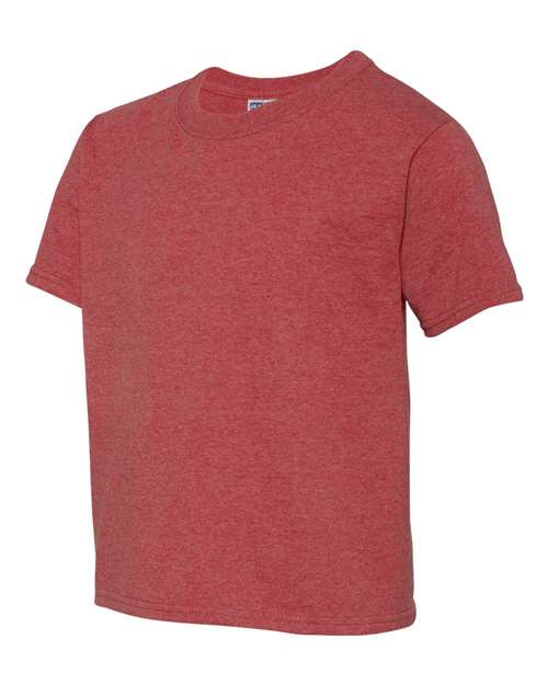 JERZEES Dri-Power® Youth 50/50 T-Shirt 29BR - Vintage Heather Red