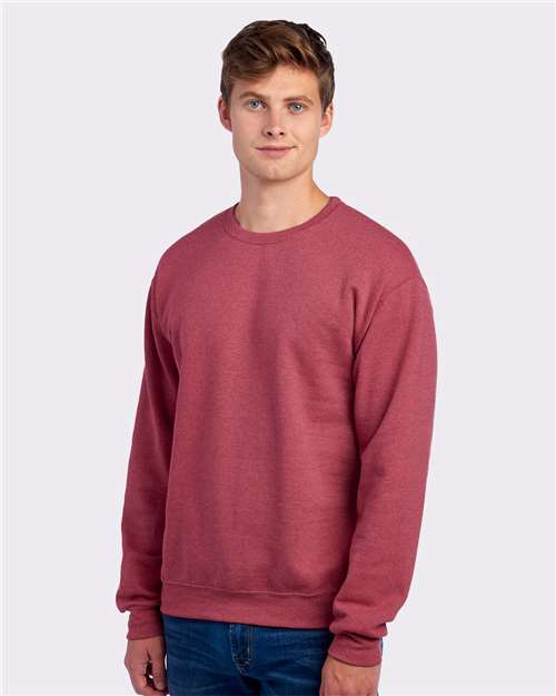 JERZEES NuBlend® Crewneck Sweatshirt 562MR - Vintage Heather Red