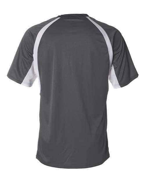 Badger B-Core Hook T-Shirt 4144 - Graphite/ White