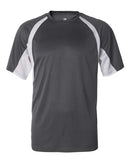 Badger B-Core Hook T-Shirt 4144 - Graphite/ White