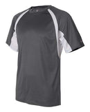 Badger B-Core Hook T-Shirt 4144 - Graphite/ White