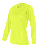 Badger Women's B-Core Long Sleeve T-Shirt 4164 - Safety Yellow