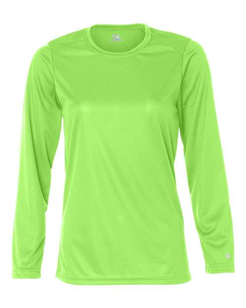 Badger Women's B-Core Long Sleeve T-Shirt 4164 - Lime