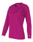 Badger Women's B-Core Long Sleeve T-Shirt 4164 - Hot Pink