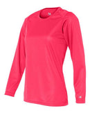 Badger Women's B-Core Long Sleeve T-Shirt 4164 - Hot Coral