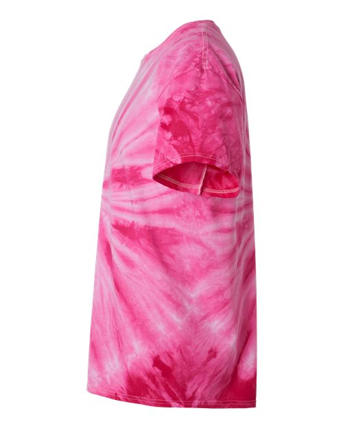 Dyenomite Cyclone Pinwheel Tie-Dyed T-Shirt 200CY - Fuchsia