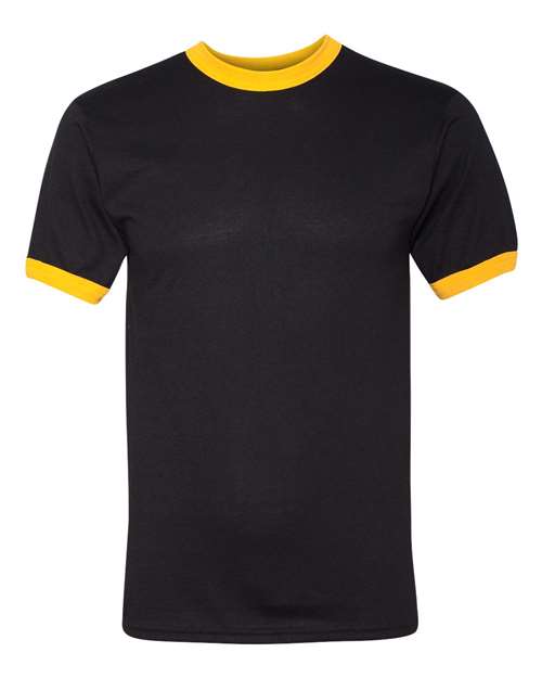 Augusta Sportswear 50/50 Ringer T-Shirt 710 - Black/ Gold