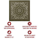 Rothco Trainmen Paisley Bandana - 22" X 22". Item