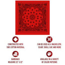 Rothco Trainmen Paisley Bandana - 22" X 22". Item