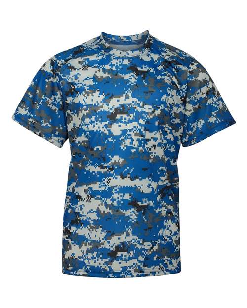 Badger Youth Digital Camo T-Shirt 2180 - Royal Digital