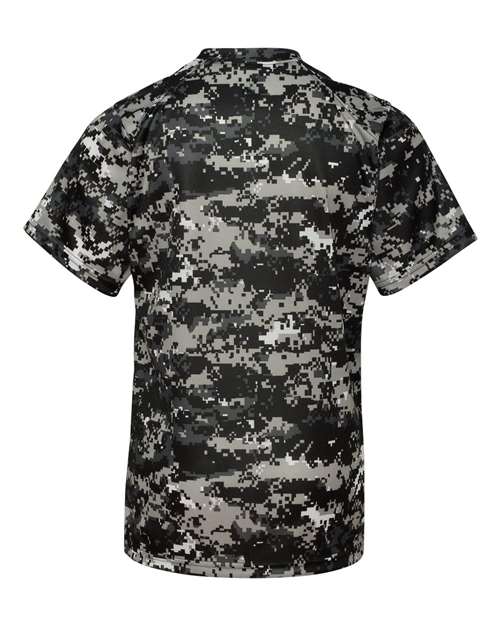 Badger Youth Digital Camo T-Shirt 2180 - Black Digital