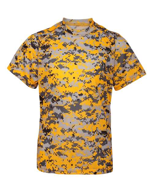 Badger Youth Digital Camo T-Shirt 2180 - Gold Digital