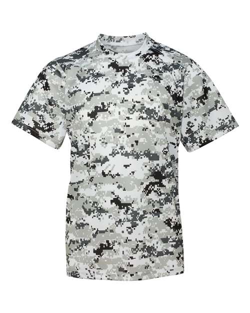 Badger Youth Digital Camo T-Shirt 2180 - White Digital