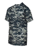 Badger Youth Digital Camo T-Shirt 2180 - Navy Digital