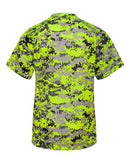 Badger Youth Digital Camo T-Shirt 2180 - Safety Yellow Digital