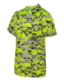 Badger Youth Digital Camo T-Shirt 2180 - Safety Yellow Digital