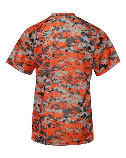 Badger Youth Digital Camo T-Shirt 2180 - Burnt Orange Digital