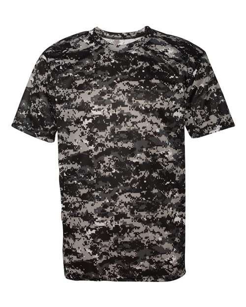 Badger Digital Camo T-Shirt 4180 - Black Digital